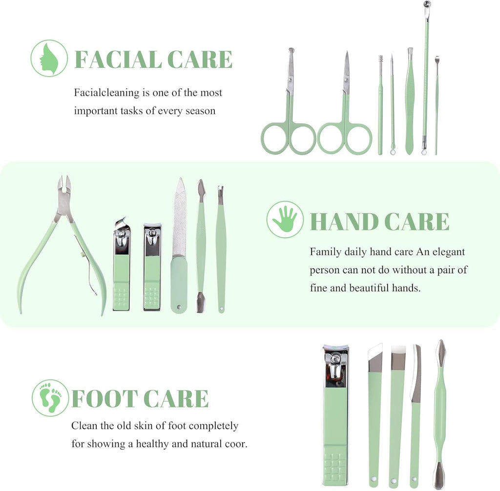 Manicure Set Pedicure Kit Nail Clippers Set Fingernail Clipper Set Ingrown Toenail Nail Kit Scissor Nail Trimmer Kit