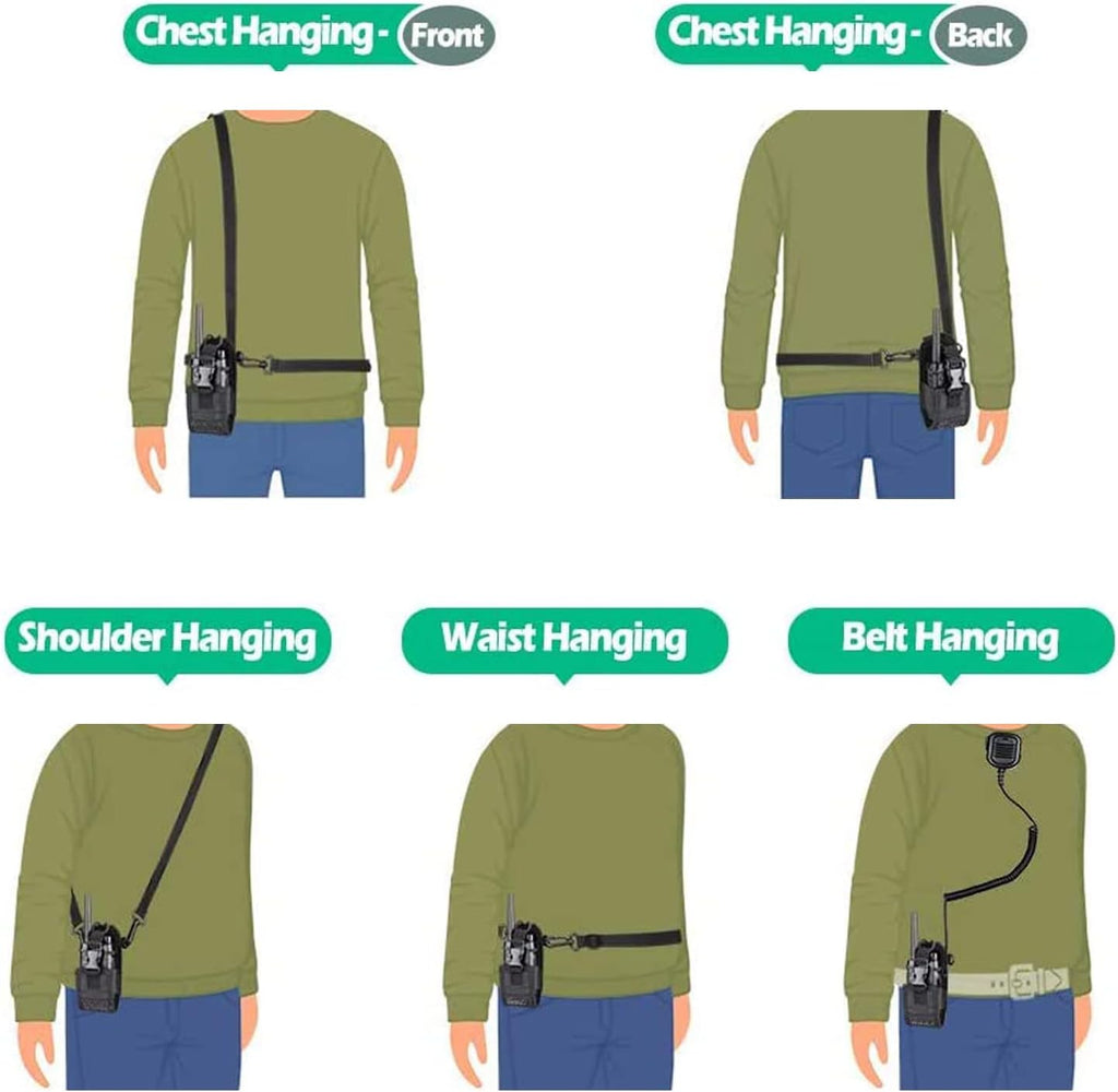 Radio Holder Walkie Talkie Pouch Molle Radio Pouch BaoFeng Radio Holster Strap Radio Case for Duty Belt Compatible