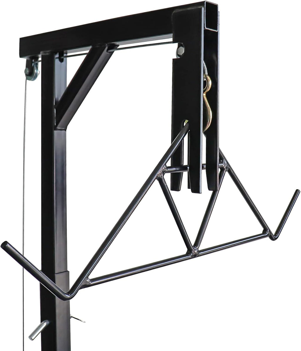 Truck Hitch Game Hoist & Gambrel - 500lbs with 360 Degree Swivel - Complete Hoist Kit (Included Winch/Gambrel)