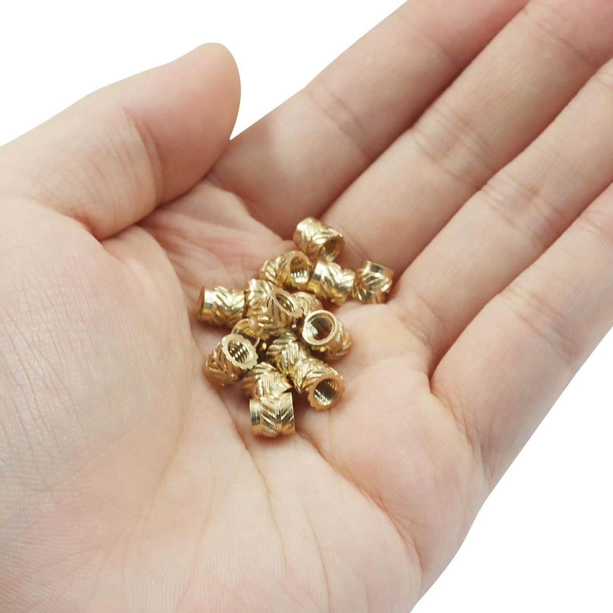 100Pcs M4x6x6mm Brass Heat Set Inserts