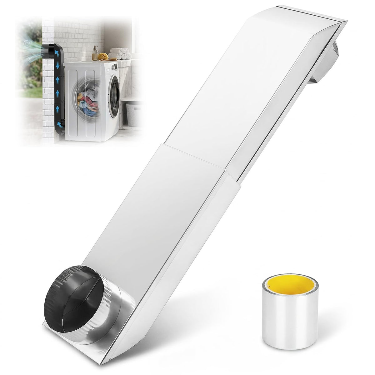 12"-19" Telescoping Dryer Vent Periscope Kit, 304 Stainless Steel