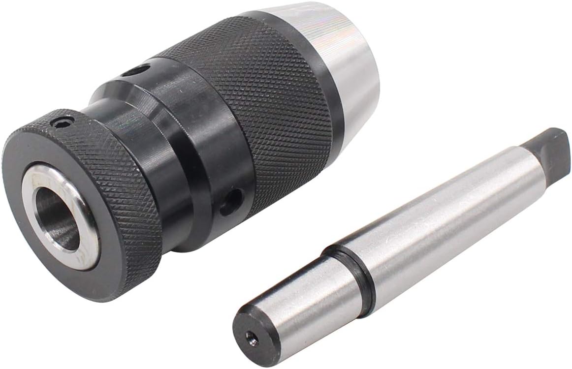 1/2 Inch 3-Jaw Keyless Drill Chuck and MT2 Taper Arbor Mount JT33