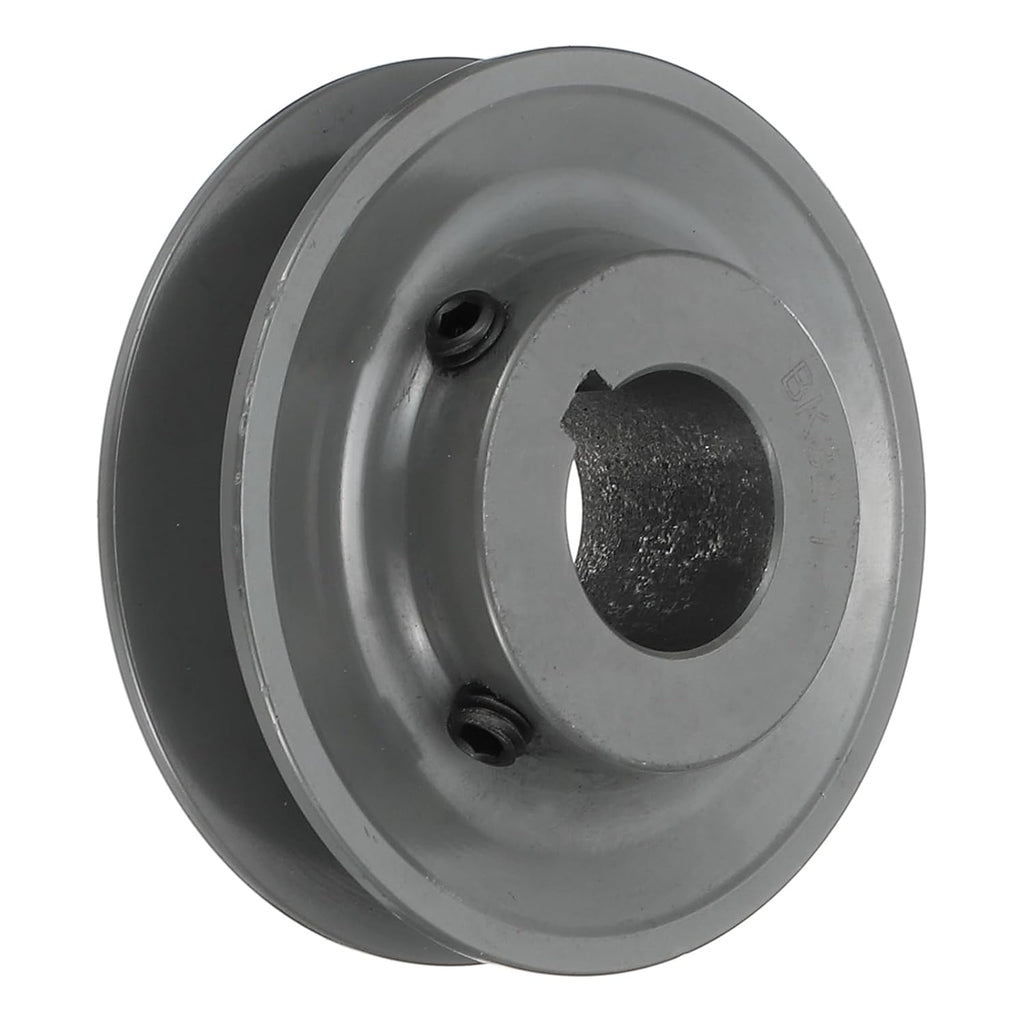 uxcell BK32-1 V-Belt Sheave 1" Bore, 3.35" OD, Single Groove Web Sheave