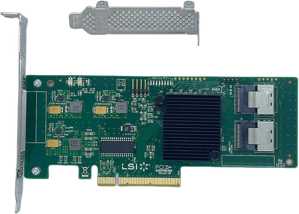 LSI 9211-8I PCI Express 2.0 PCIe X8 IT Mode with SATA Cables