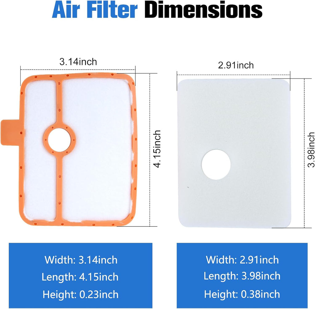 150BT Air Filter Fuel Line Tune Up Kit Compatible with Husqvarna 150BT(2022-Present) 345BT Leaf Blower Models Air Filter Replace 535316301