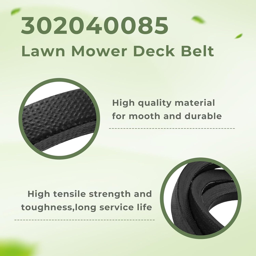 302040085 Mower Deck Belt Replacement for PowerSmart Lawn Mower Parts | 32.8 inch Deck Drive Belt Compatible with