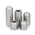 3/8-16 x 3/4'' (10 Pack) Set Screws, 304 Stainless Steel 18-8, Internal Hex Head Allen Drive Cup Point Screws (with Hex Key Wrench)
