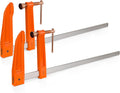 36-Inch Deep-Reach Throat Bar Clamps, Bar Clamps for Woodworking & Welding, 9-Inch Extra Deep Throat Depth, Wood