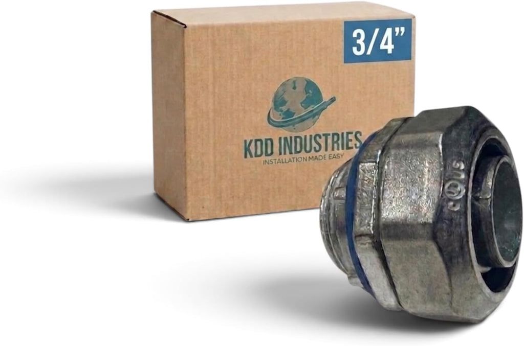 Liquid Tight Connector 3/4" 20 Pack metalic