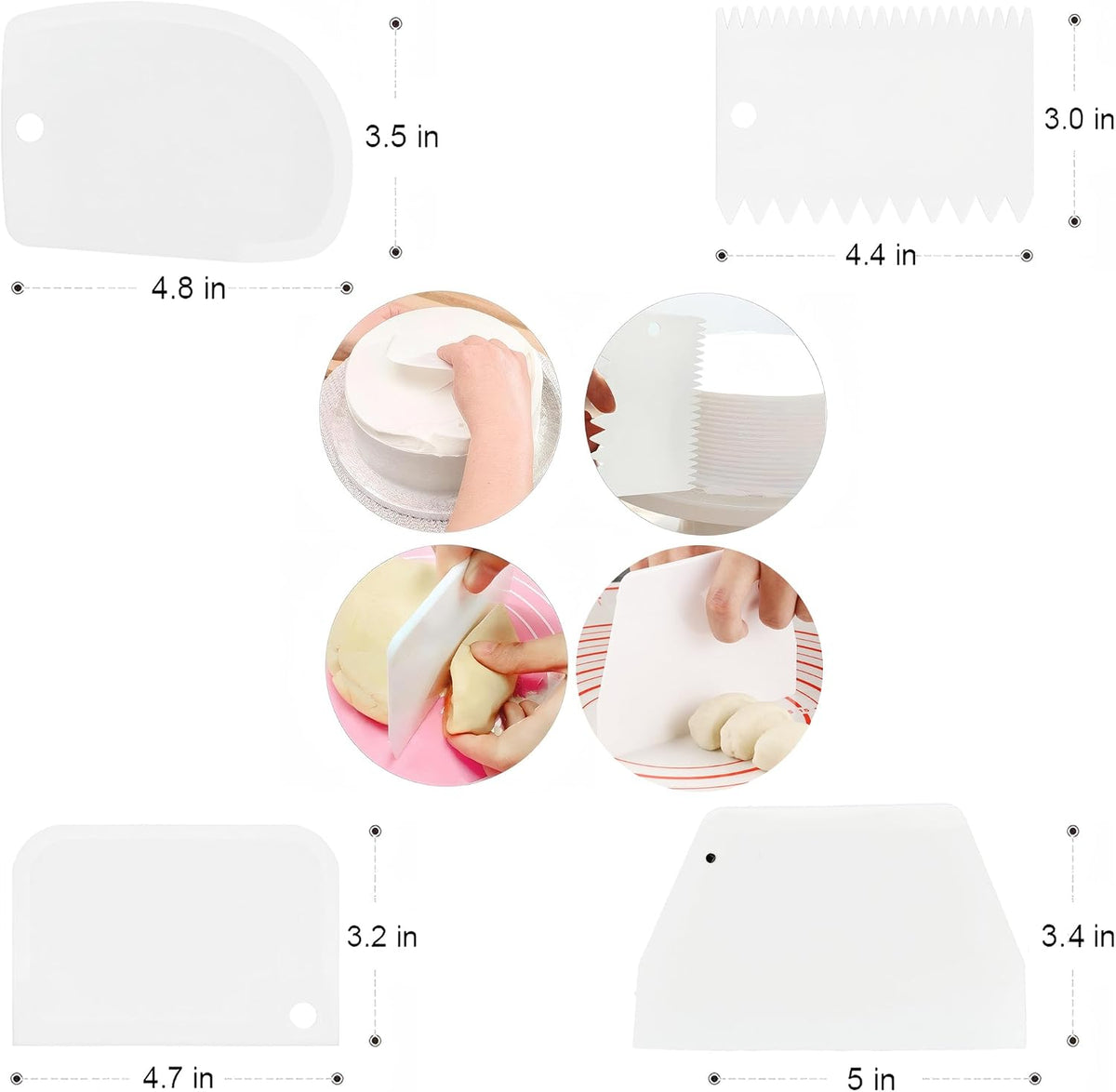 8-Piece Cake Decorating Kit with Rotating Cake Turntable