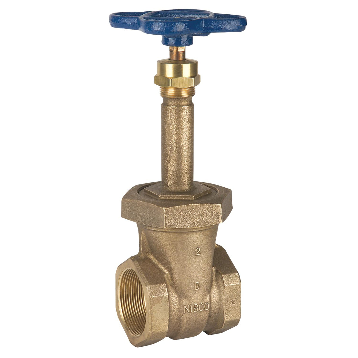 NIBCO Fig No T-134, 1/4 in. Bronze Gate Valve, Rising Stem, Union Bonnet, Threaded