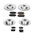 PowerStop Z23 Performance Brake Pad & Rotor Kit Front & Rear K5389
