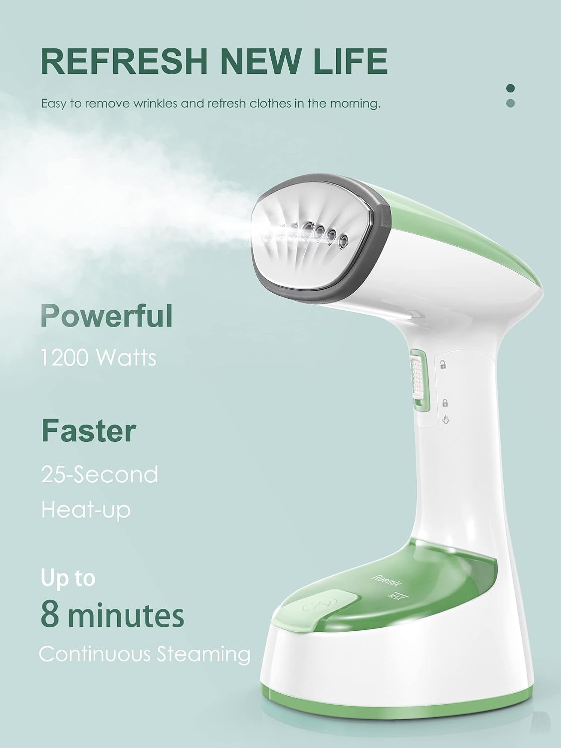 Steamer for Clothes, Folding Handheld Design Garment Steamer | Wrinkles Remover, 20g/min Strong Penetrating Steam