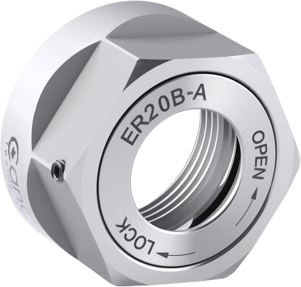 CanCNC ER20 Ball Bearing Collet Chuck Nut, Hex, 0537-2000