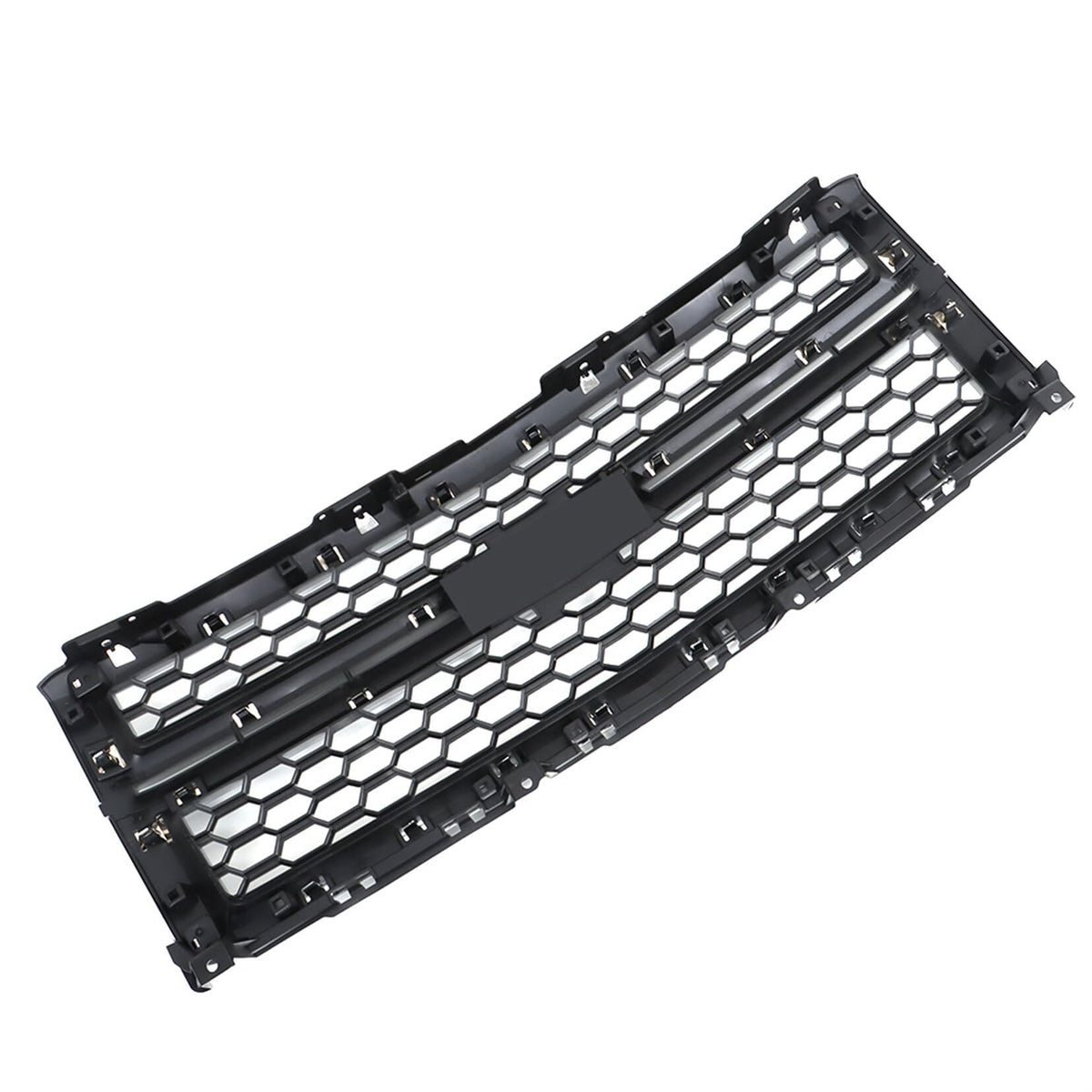 SEBLAFF Front Grille Upper Silver Replacement for S-ilverado 1500