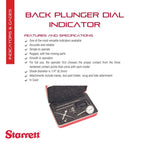 Starrett Universal Dial Test Indicator Set, 200" Range, .001" Grad