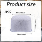 6pcs Coffee Maker Water Filter Compatible with Breville Barista Express
