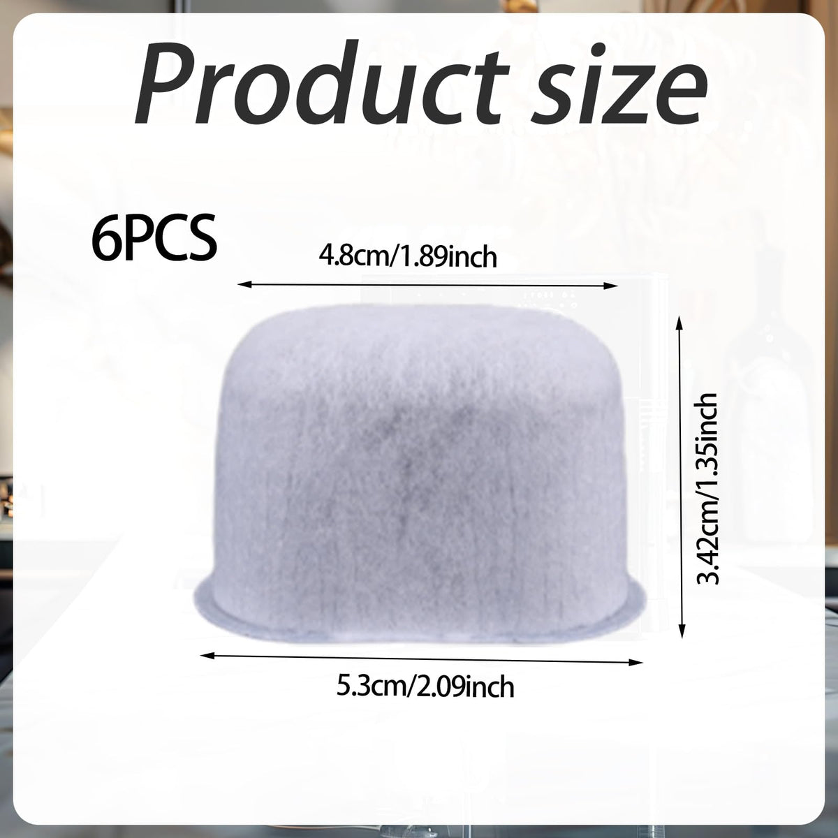 6pcs Coffee Maker Water Filter Compatible with Breville Barista Express