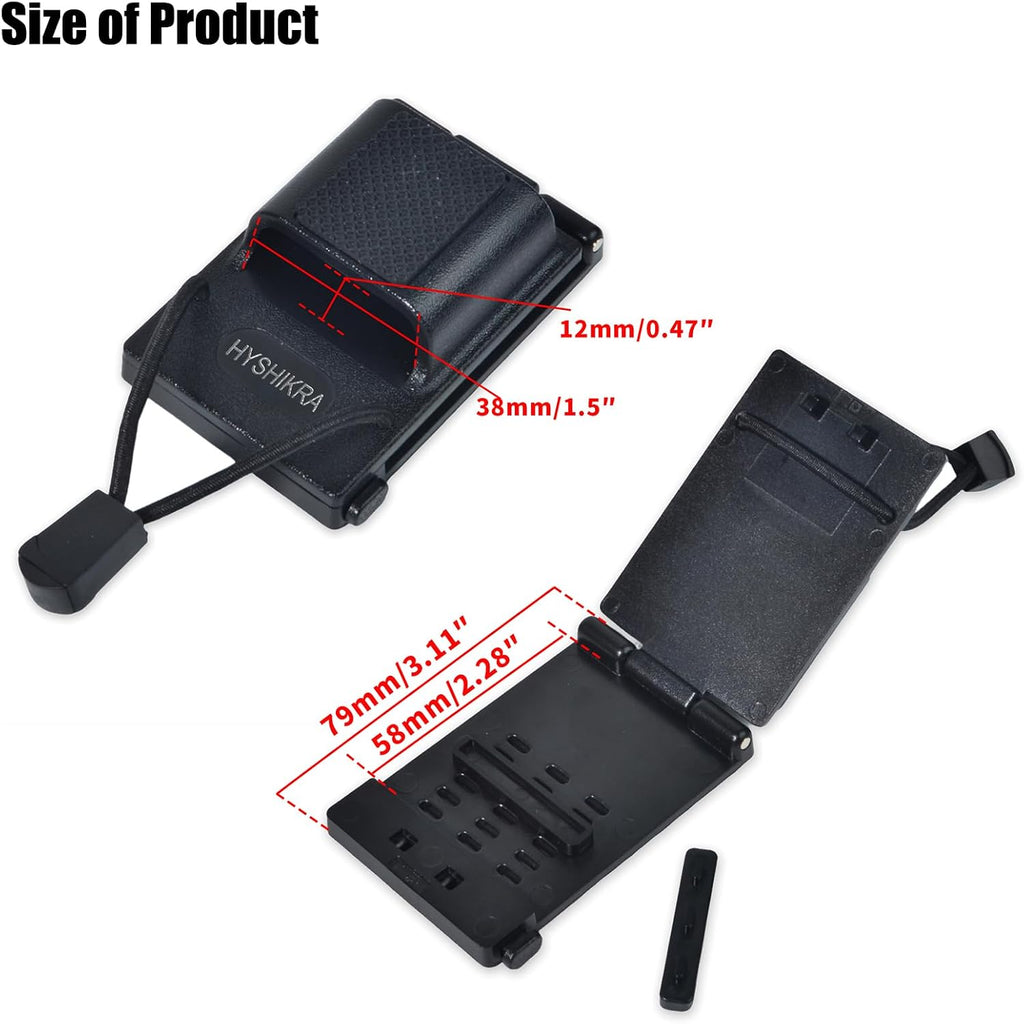 Universal Tactical Radio Holster for Waist Belt Accessories, Walkie-Talkie Belt Clip Holder for Baofeng Quansheng