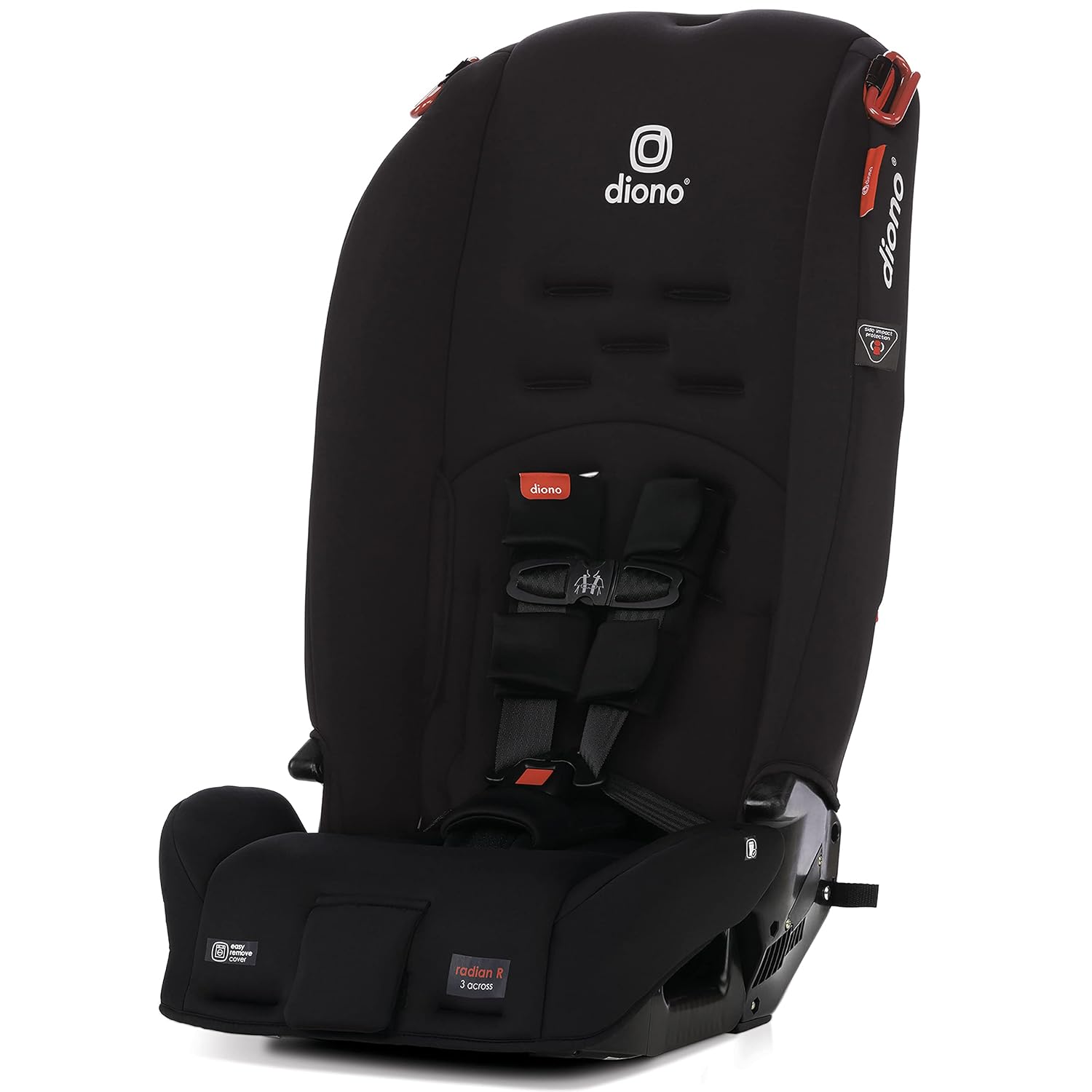 Radian 3R, 3-in-1 Convertible Car Seat, Rear Facing & Forward Facing, 10 Years 1 Car Seat, Slim Fit 3 Across, Jet Black