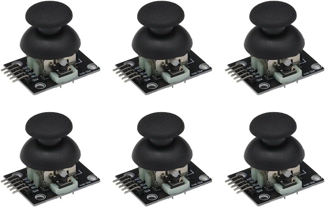 6PCS Game Joystick Control Stick Sensor KY-023 Dual-Axis Button Joystick for PS2 Arduino