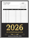 Reservation Book For Restaurant: 365 Day Dated Reservations Planner | Year-Round Dinner Table Organizer | Daily