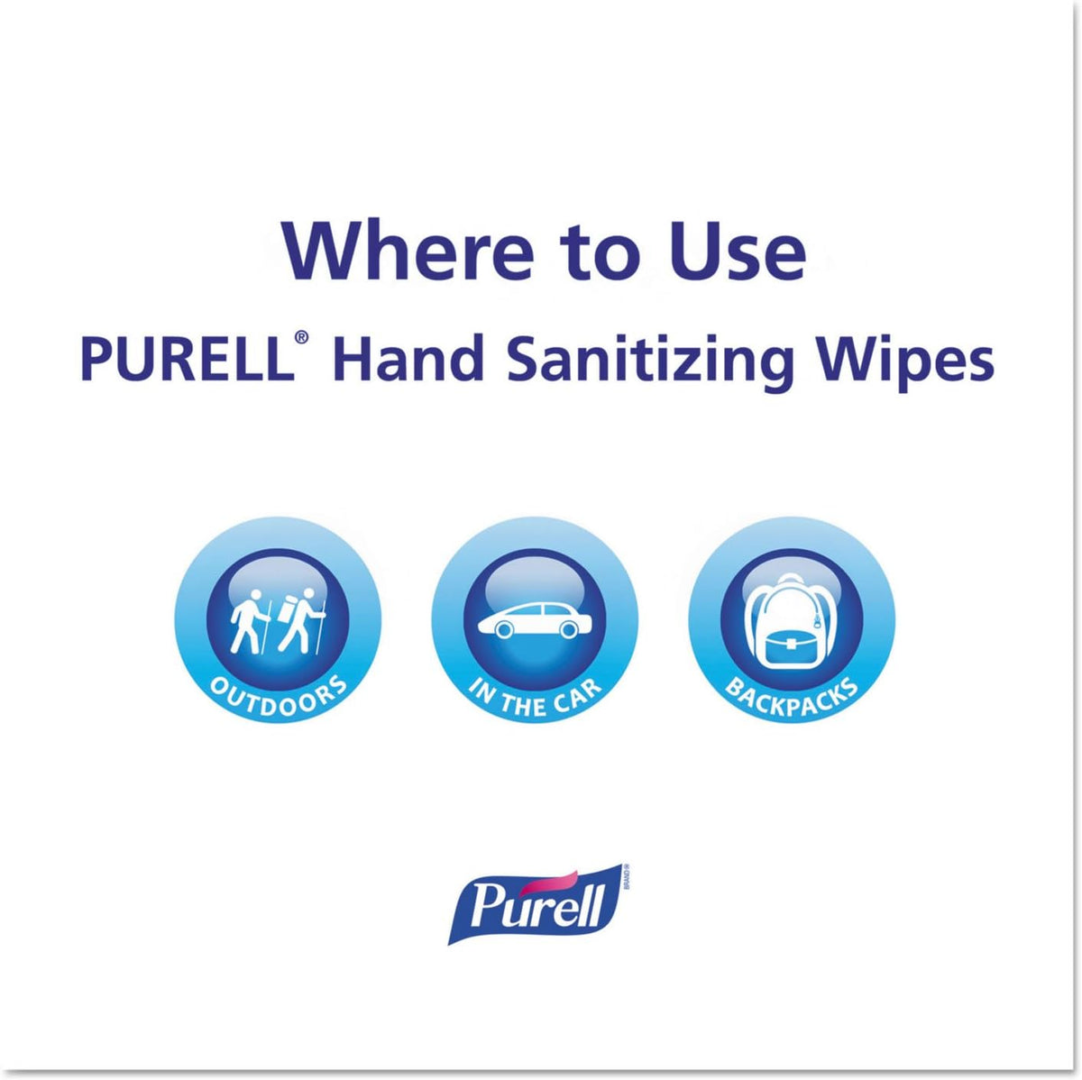 PURELL 902210BX Sanitizing Hand Wipes, 5 x 7, 100/Box