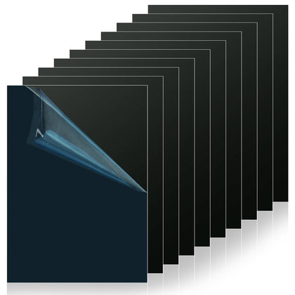 7x5x1/32inch Anodized Aluminum Sheet Metal, 10 Pack Black Aluminum Plate 0.8mm Thick Engraving Blanks for Laser