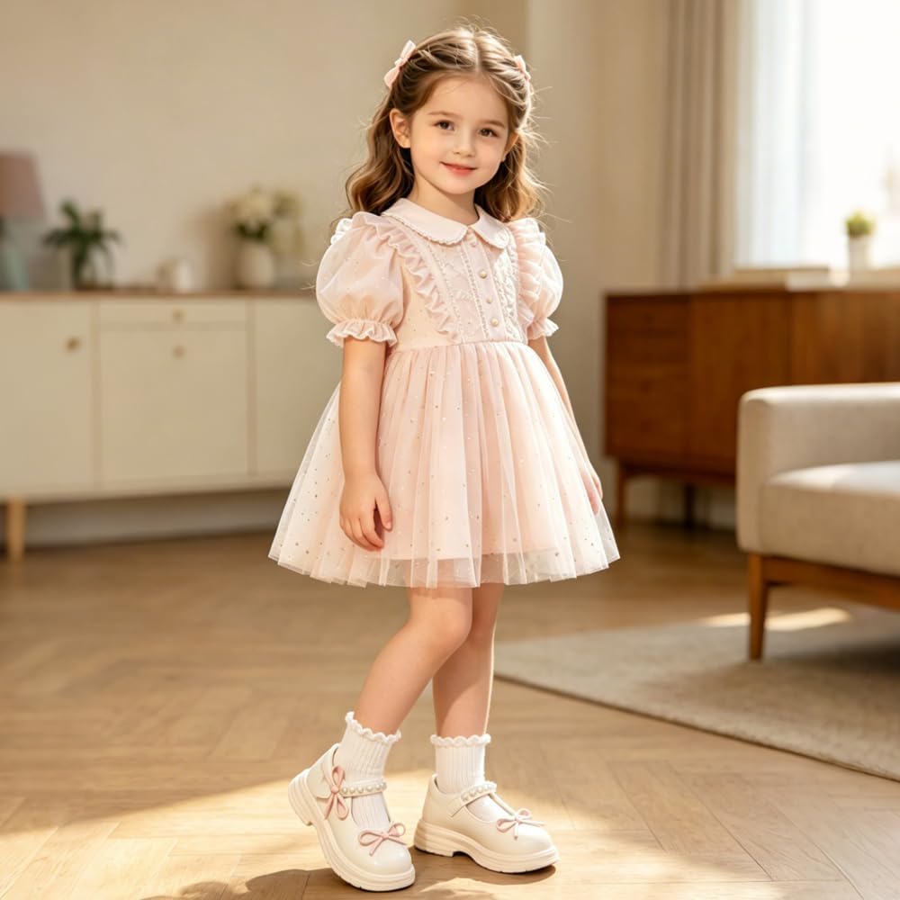 Girls Mary Jane Dress Shoes Cute Bow Little Girl School Uniform Oxford Shoes