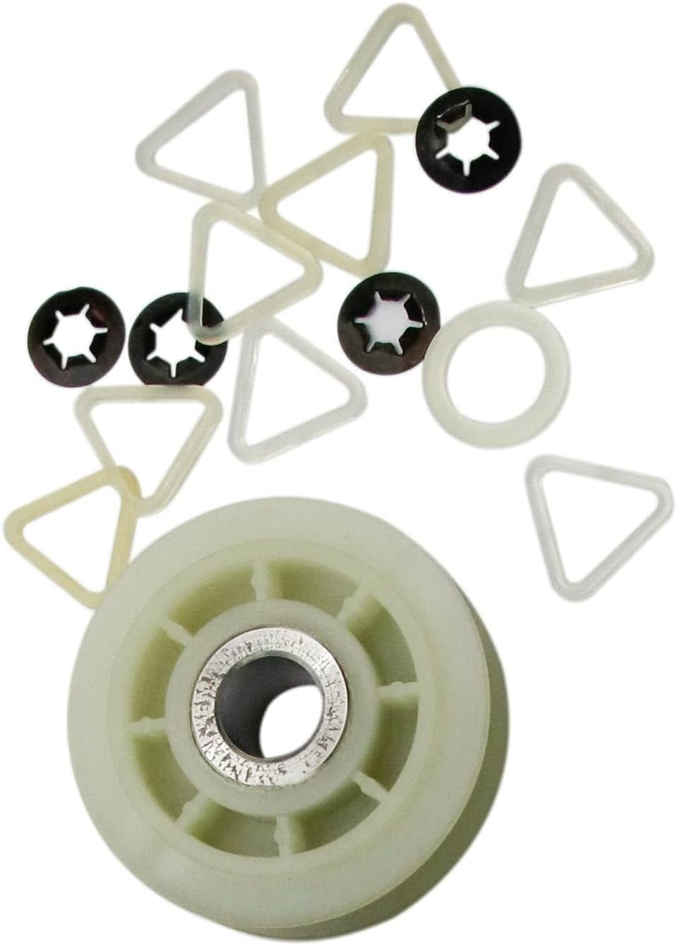 Dryer Repair Kit Drum Rollers Belt Idler Pulley Replace For Maytag MEDZ600TW2 MEDZ600TW1 MEDZ600TK2 MEDZ600TK1 MEDZ600TE2 MEDZ600TB2 MEDZ600TB1 MEDZ400TQ2 MEDZ400TQ1 MEDX700XW1 MEDX700XW0 MEDX700XL1