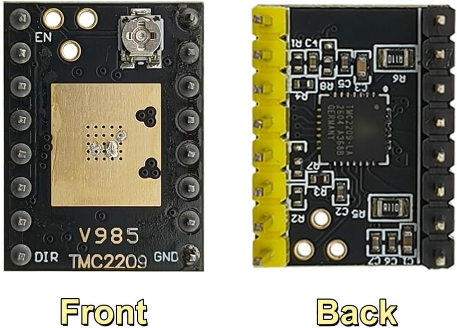 2Pcs TMC2209 Stepper Motor Driver Module Ultra Silent StepStick Drivers Board Support UART/Step/DIR Mode with Heat Sink for 3D Printer CNC