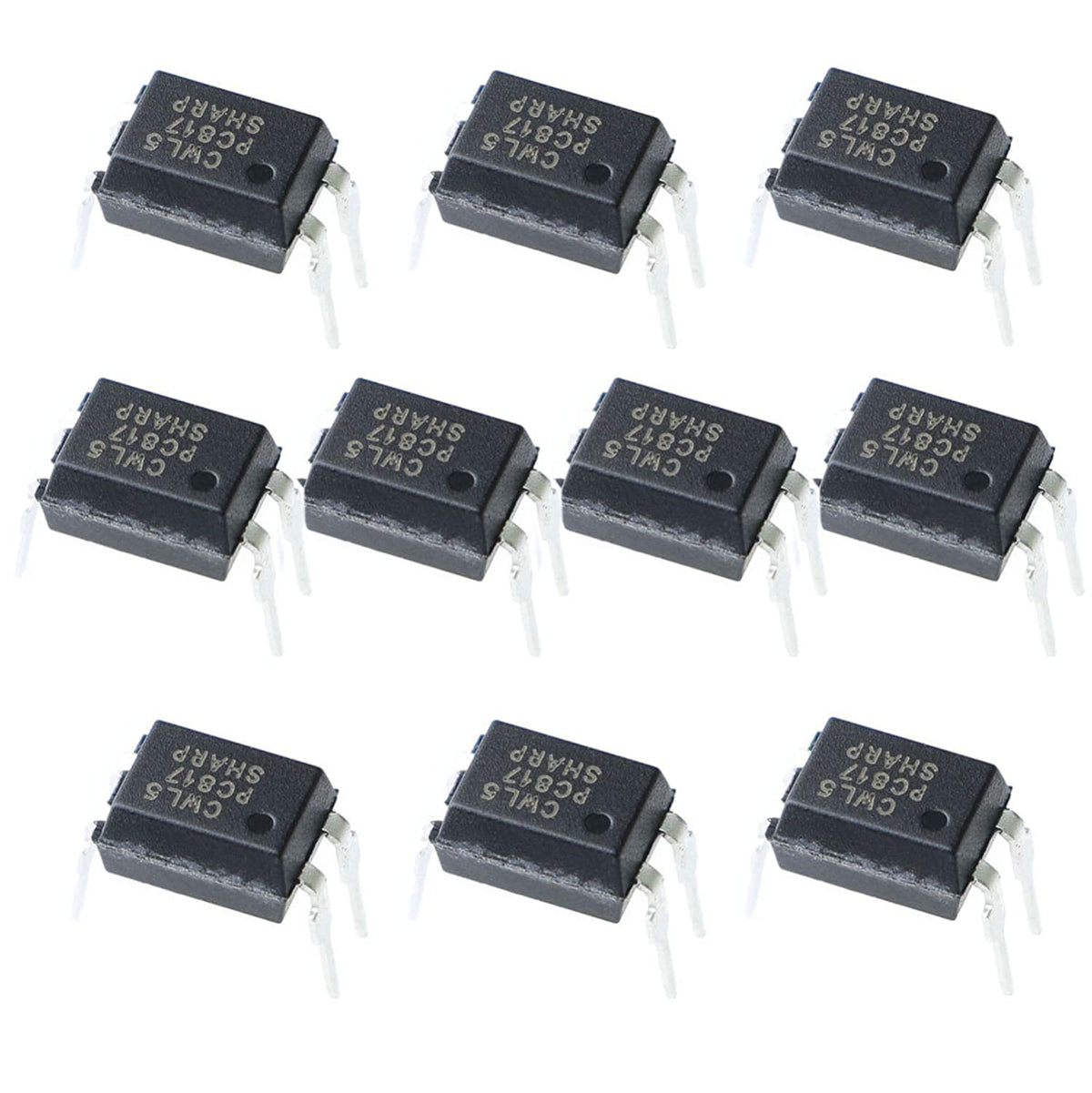 MEETOOT 10pcs Transistor Output Optocoupler DIP-4 PC817C PC817 High Density Mounting Type Photoelectric Coupler