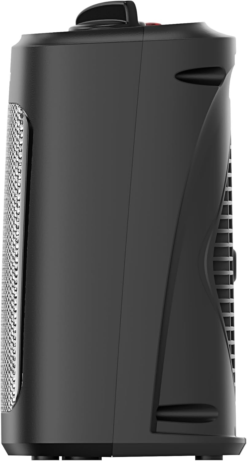 SH1501 1500W Electric Space Heater, Portable with 3 Level Thermostat, PTC Ceramic Fast Heating/Fan Modes, Indoor Use