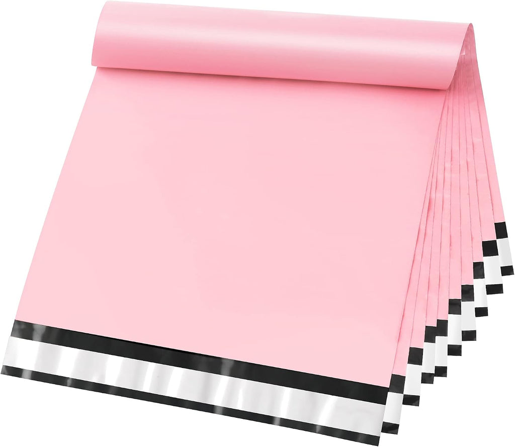 Light Pink Poly Mailers 10x13 for Small Business, Clothes, 200 Pack