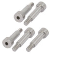 uxcell 304 Stainless Steel Hex Socket Shoulder Bolt 8mm Shoulder Dia 25mm Shoulder Length M6 Thread 5pcs