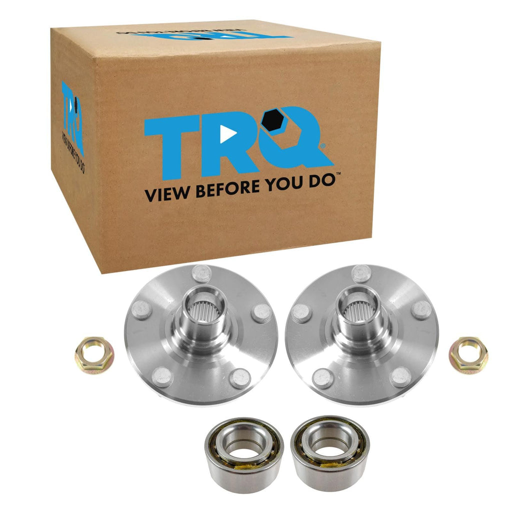 TRQ 2 Piece Front Wheel Bearing & Hub Kit Set