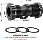 Thinvik Bottom Bracket, BSA 68-73mm English for 24mm Spindle Crank,Compatible with Shimano Crankset