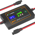 10A 12V MPPT Solar Charge Controller with LCD Display, Intelligent Solar Panel Controller Portable Solar Panel