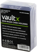 Semi Rigid Card Holders (50 Pack) Hard PVC Sleeves | Ideal for PSA & CGC grading submissions. Semi-rigid hard card