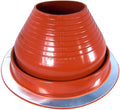 #6 (5" - 9") RED Round High Temp Silicone Flexible Pipe Flashing: Dektite Metal Roof Jack Pipe Boot-Metal Roof