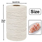 Butchers Twine, 2PCS 328 Feet 2mm Food Safe Bakers Twine, Beige