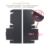 5x5x5 Shipping Boxes Set of 30, Black Mailer Corrugated Cardboard Box