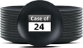 Stoneware Coupe Commercial Grade Dinnerware, Matte Black, Plate 9", Case of 24