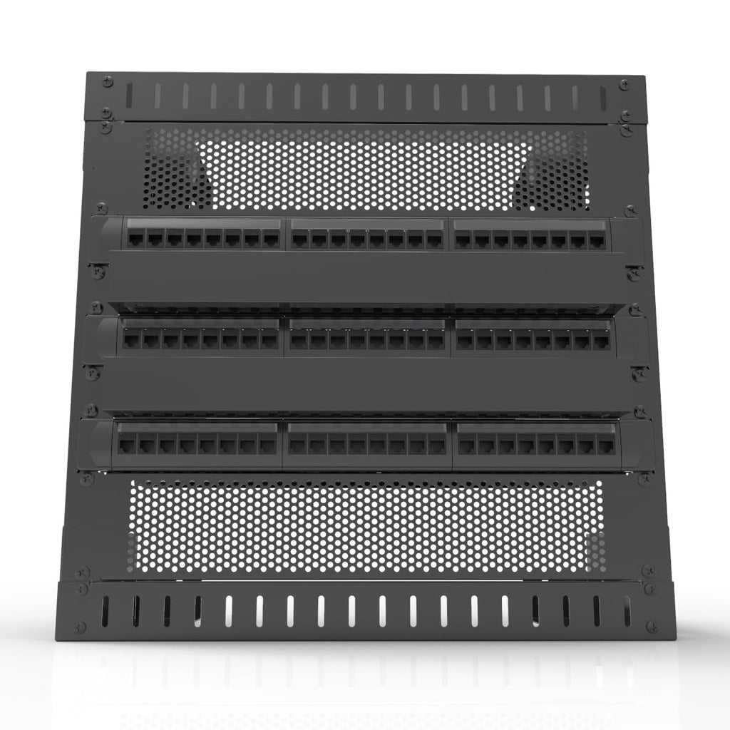 2 Pack 2U Vented Rack Mount Blank Panel - Metal