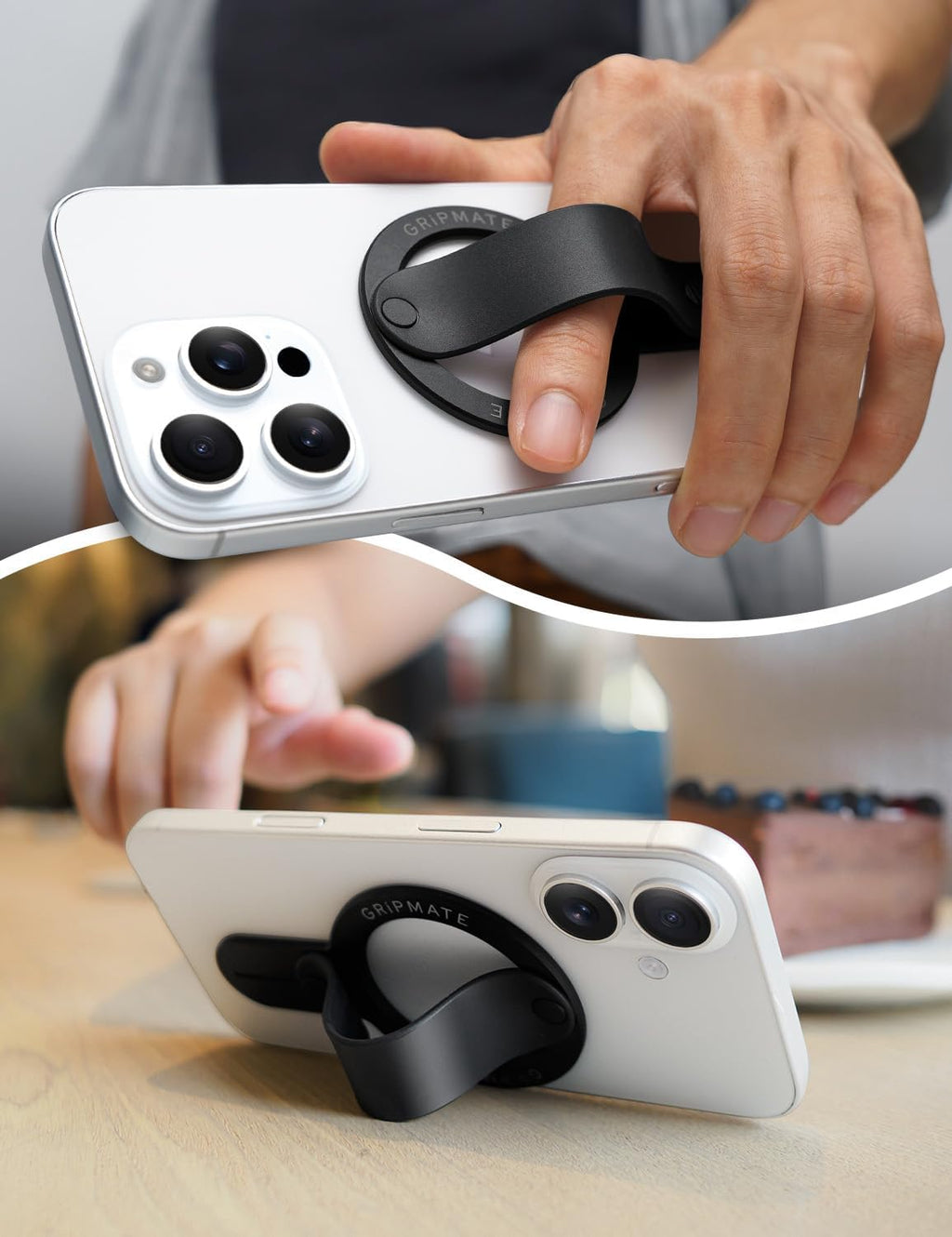 for MagSafe Phone Grip for iPhone - Magnetic Phone Ring Holder Detachable for iPhone 17 - Comfortable Finger Phone