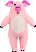Halloween Inflatable Costume Adult,Blow Up Full Body Pig Suit Men Women
