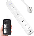 BN LINK Smart Plug Power Strip，Surge Protector with 6 Individually Controlled Smart Outlets, 4 USBs (incl. 20W