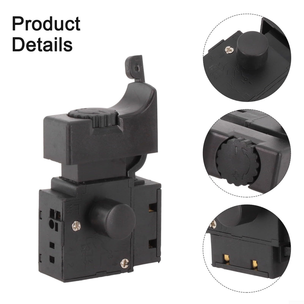 Lock-On Trigger Switch for Electric Drill Power Tool(B)