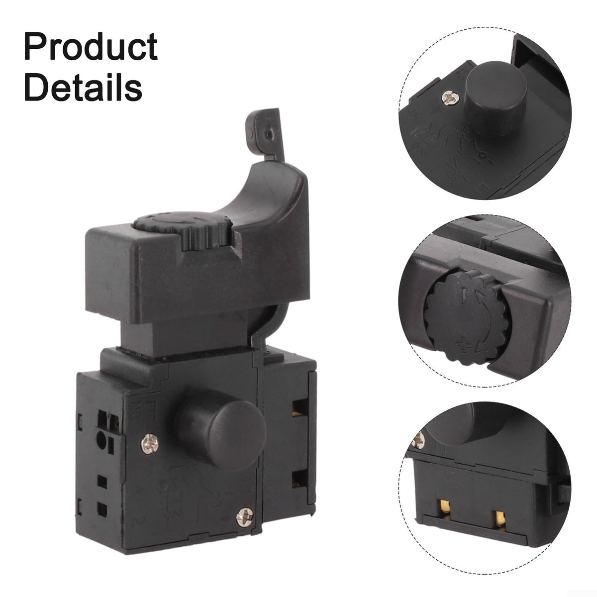 Lock-On Trigger Switch for Electric Drill Power Tool(B)