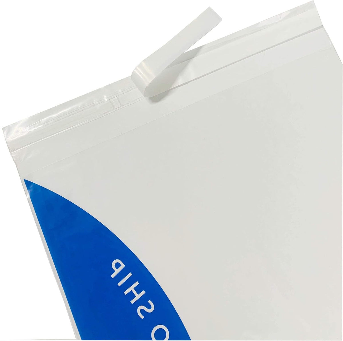 Clear Poly Bags - Strong Adhesive Strip with Suffocation Warning (10x12 100 Pack)